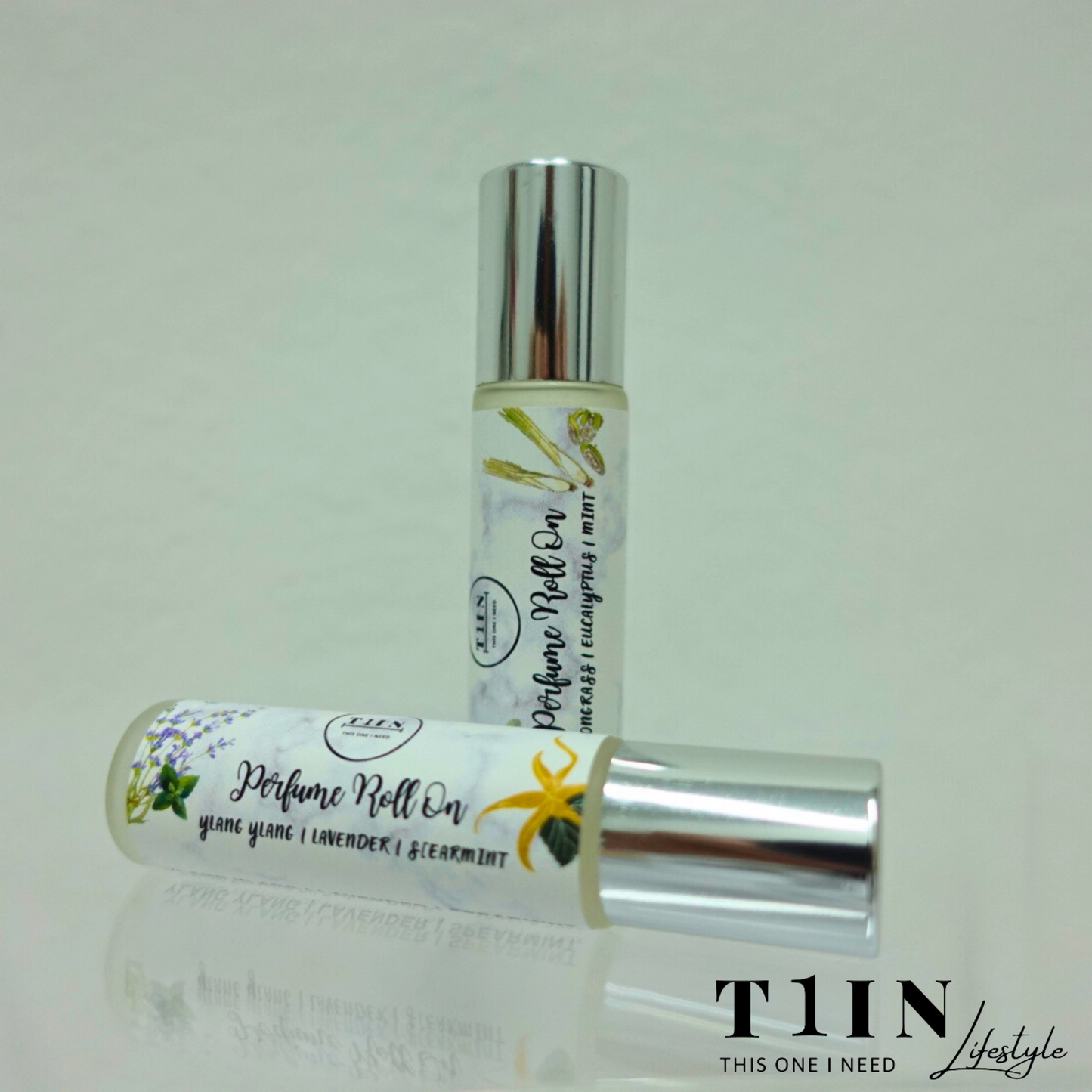 T1IN: 10mL Perfume Rol On Lemongrass | Eucalyptus | Mint