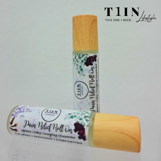 T1IN: 10mL Roll On Pain Relief Lavender | Eucalyptus | Clove | Black Pepper