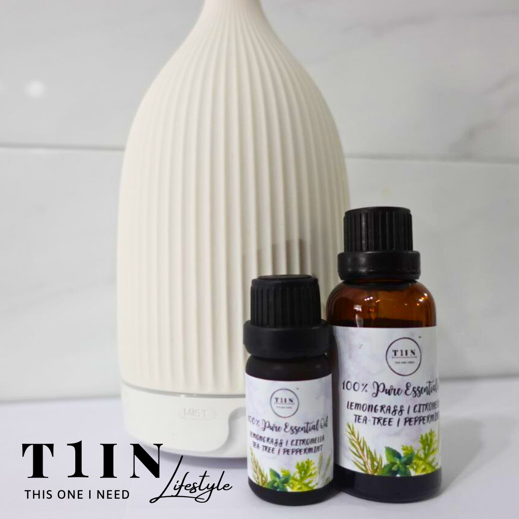 T1IN Lifestyle Ceramic Essential Oil Diffuser Set